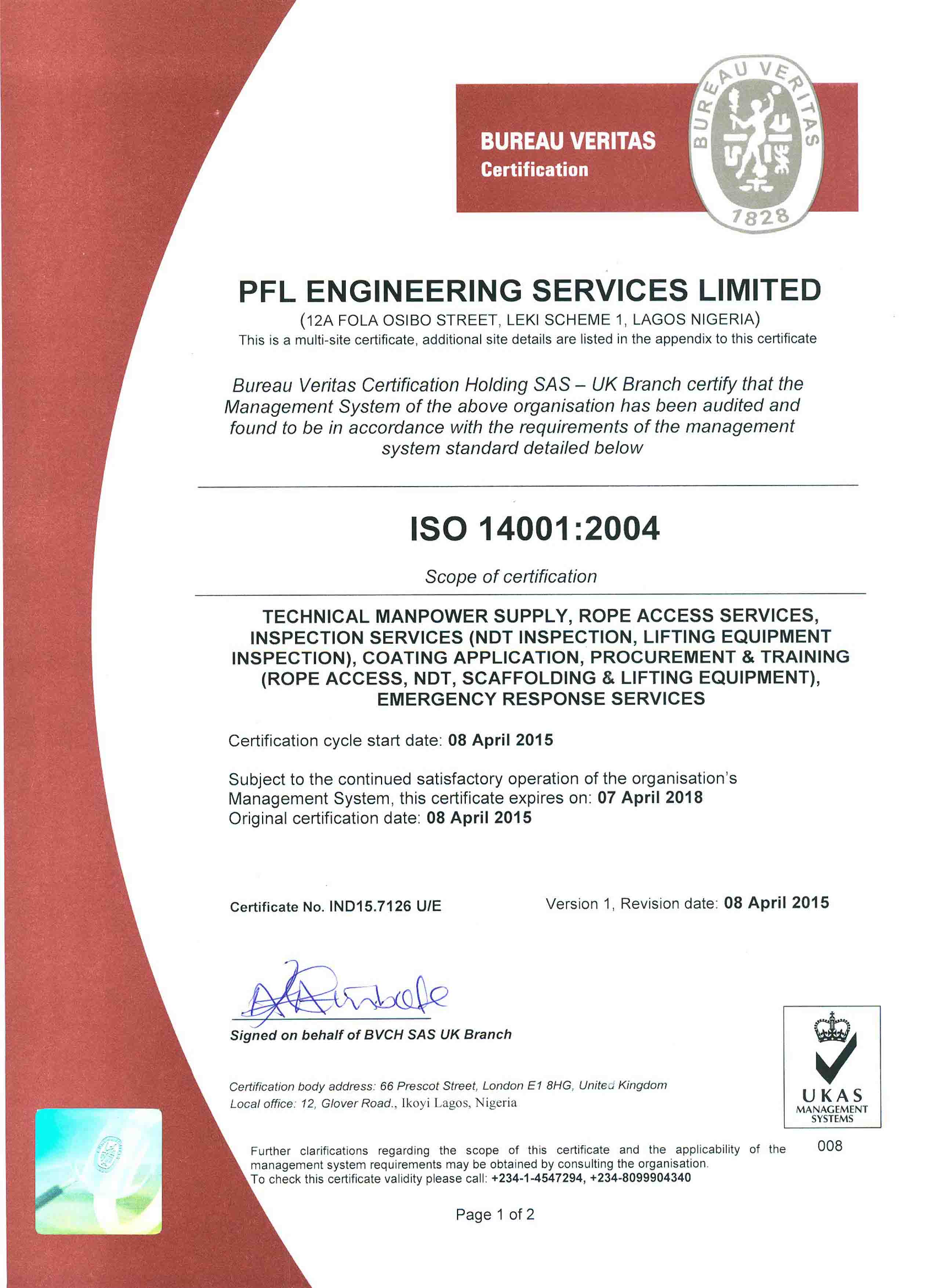 ISO 14001:2015